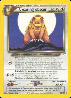 Ursaring obscur card