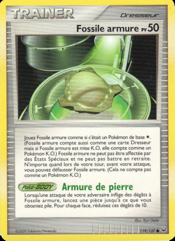 Fossile armure card