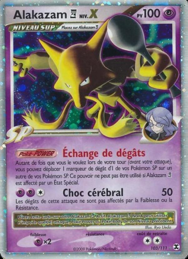 Alakazam  Niv. X card