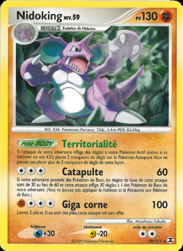 Nidoking Niv. 59 card