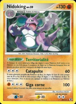 Nidoking Niv. 59 card