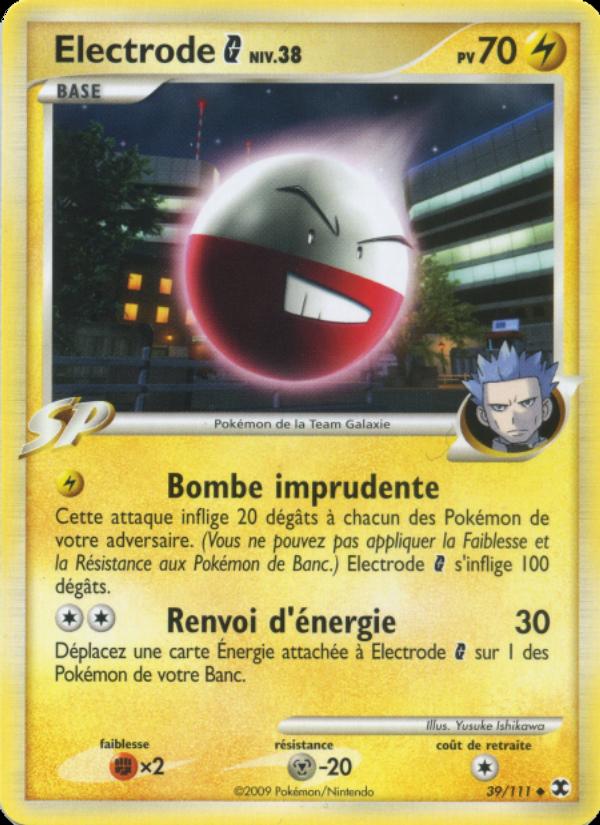 Electrode  Niv. 38 card