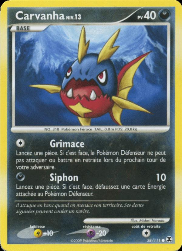 Carvanha Niv. 13 card