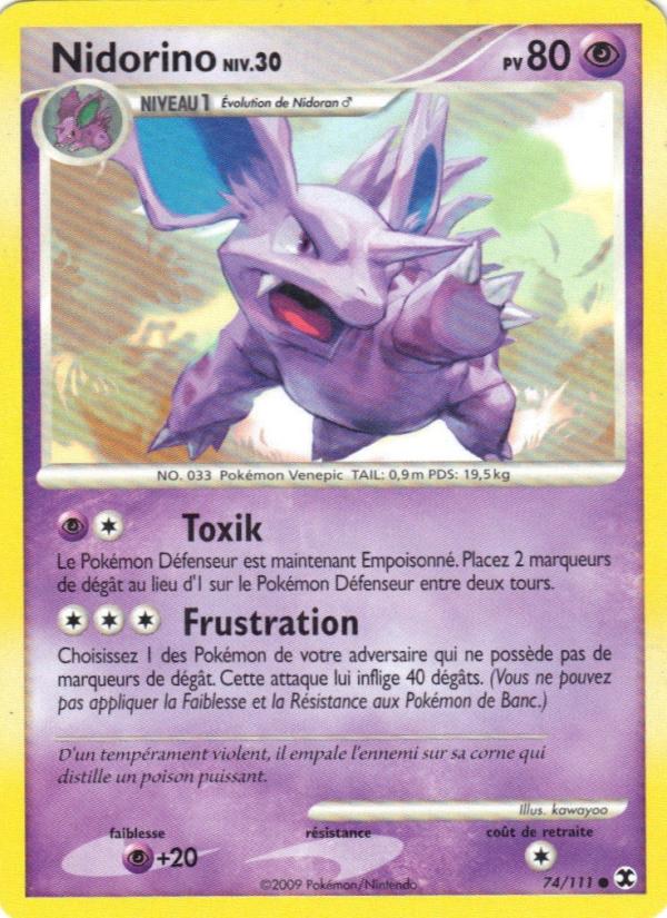 Nidorino Niv. 30 card