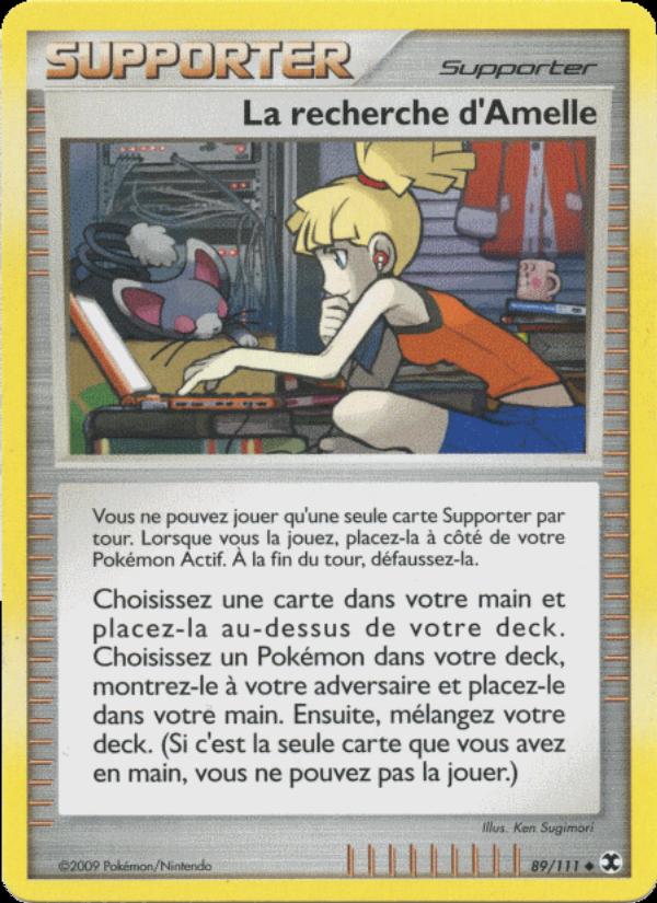La recherche d'Amelle card