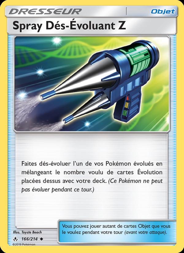 Spray Dés-Évoluant Z card