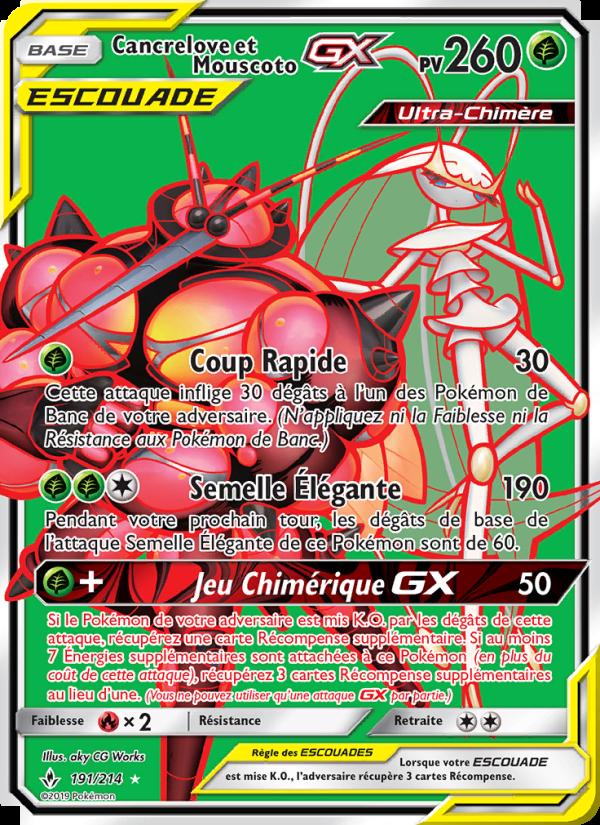 Cancrelove et Mouscoto GX card