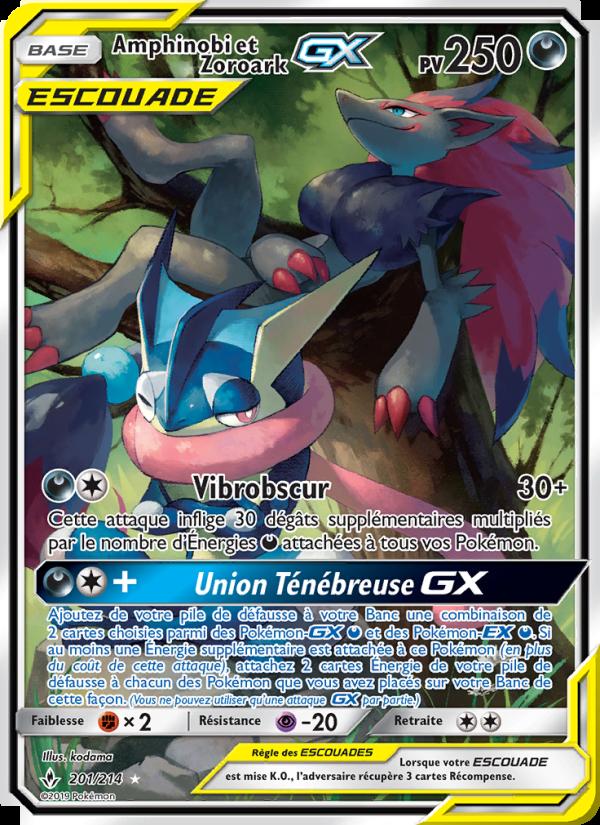 Amphinobi et Zoroark GX card