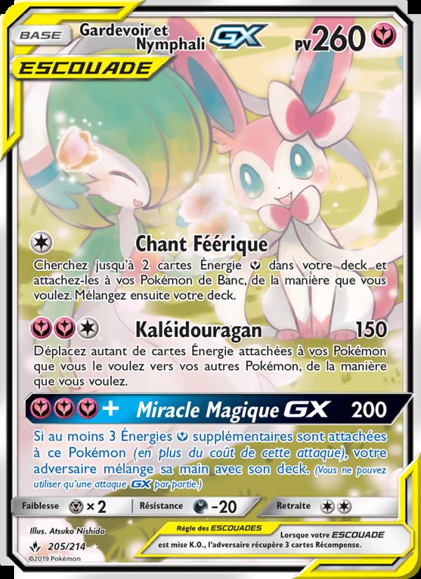Gardevoir et Nymphali GX card