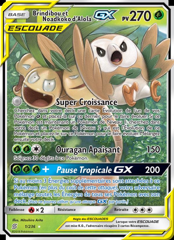 Brindibou et Noadkoko d’Alola GX card