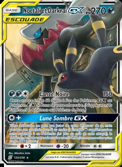 Noctali et Darkrai GX card