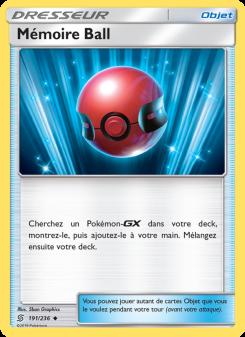 Mémoire Ball card