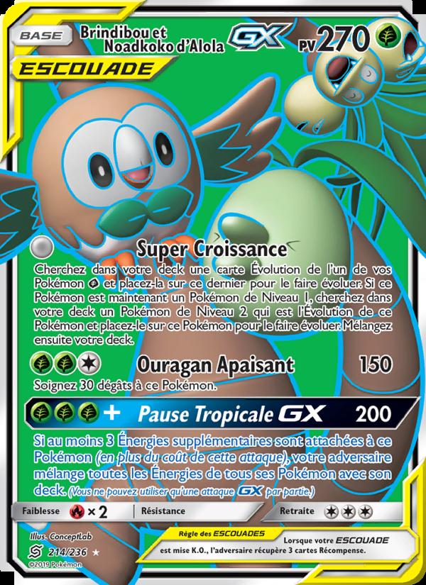 Brindibou et Noadkoko d’Alola GX card
