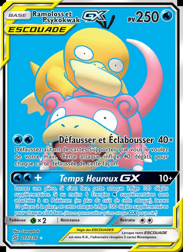 Ramoloss et Psykokwak GX card