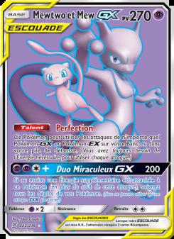 Mewtwo et Mew GX card
