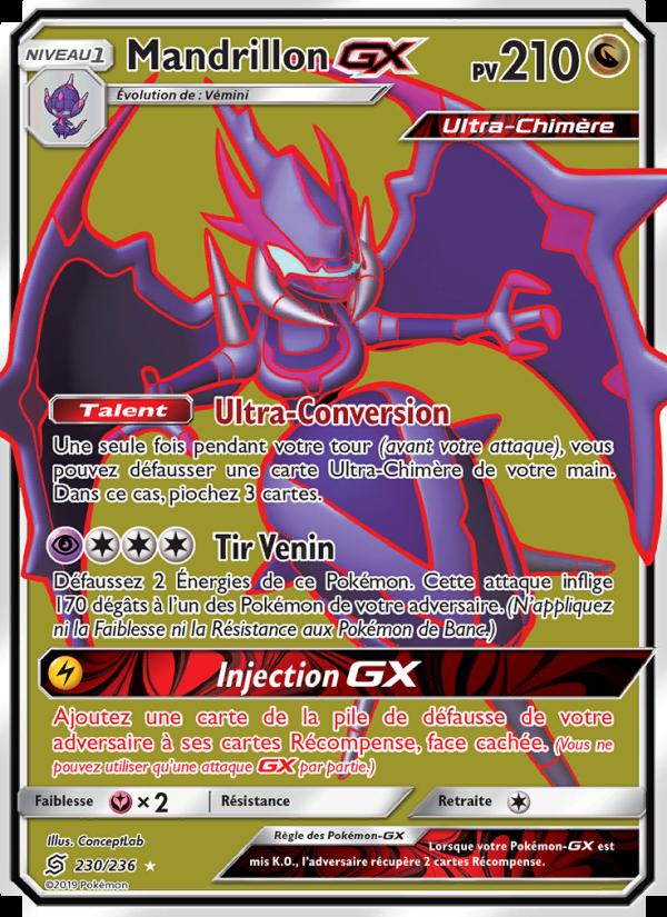 Mandrillon GX card