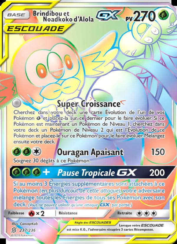 Brindibou et Noadkoko d’Alola GX card