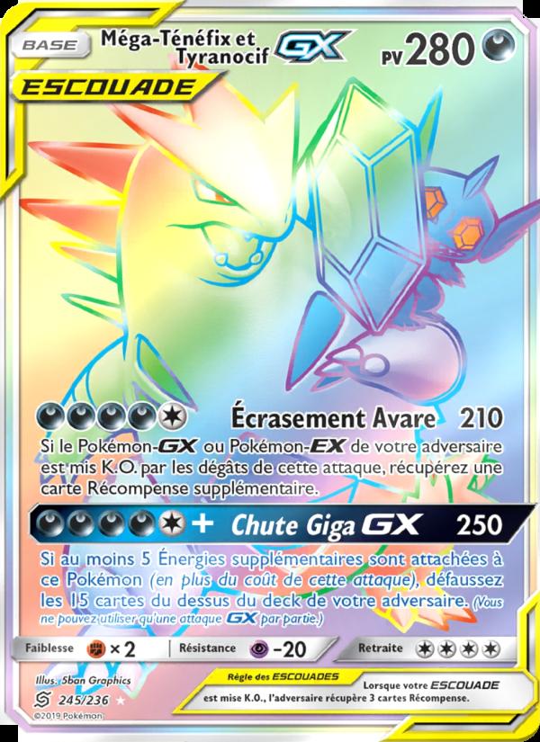 Méga-Ténéfix et Tyranocif GX card