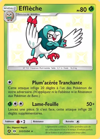 Efflèche card