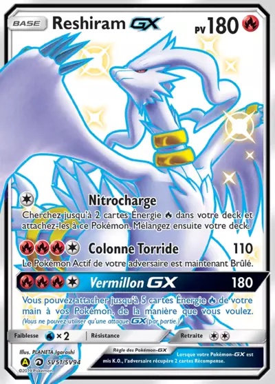 Reshiram-GX card