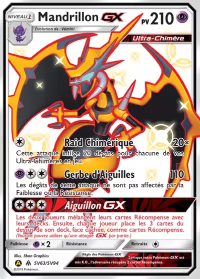Mandrillon-GX card
