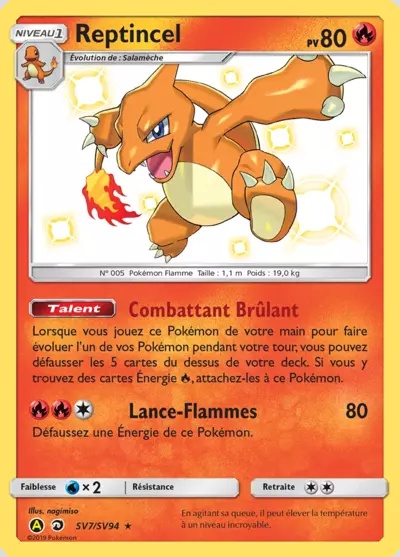 Reptincel card