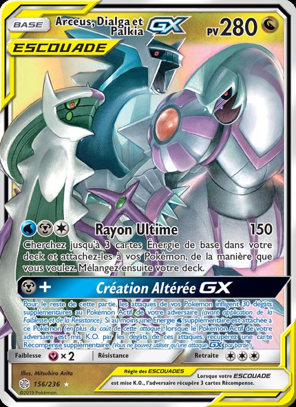 Arceus, Dialga et Palkia GX card