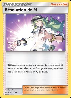 Résolution de N card