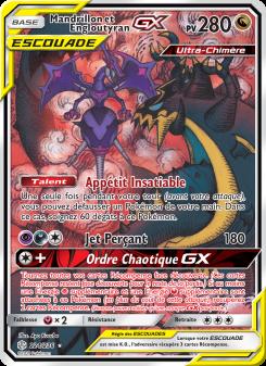Mandrillon et Engloutyran GX card