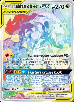 Reshiram et Zekrom GX card