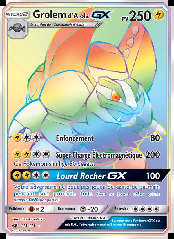 Grolem d’Alola GX card