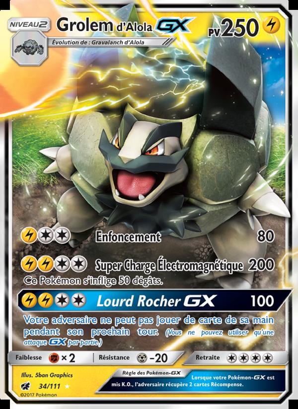 Grolem d’Alola GX card