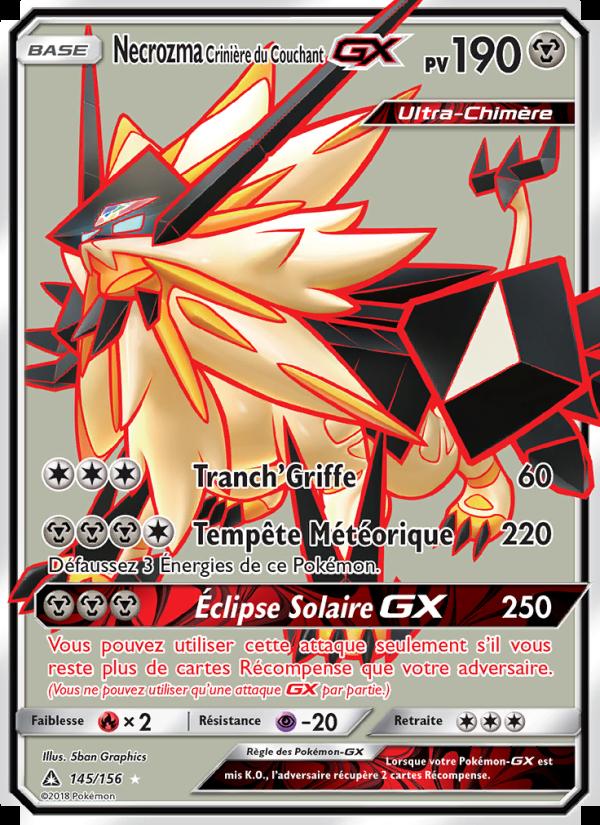 Necrozma Crinière du Couchant GX card