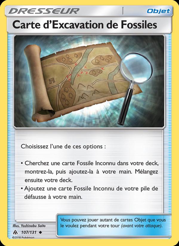 Carte d’Excavation de Fossiles card