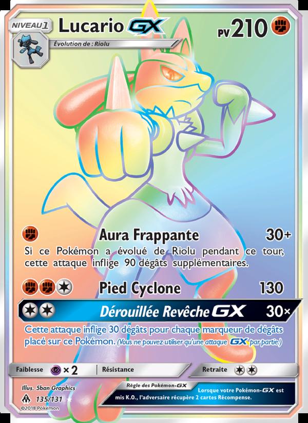 Lucario GX card