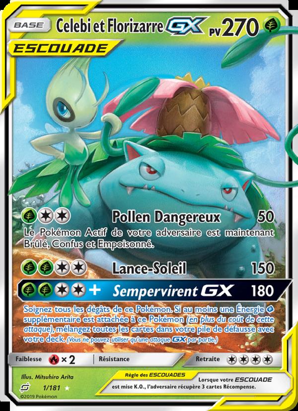 Celebi et Florizarre GX card