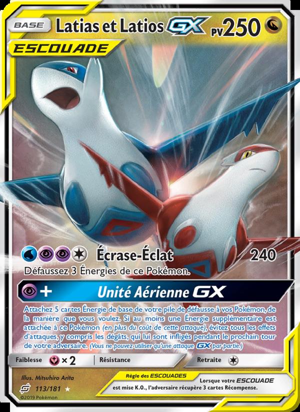 Latias et Latios GX card