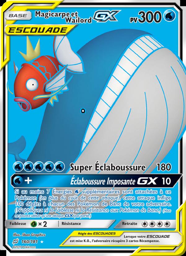 Magicarpe et Wailord GX card