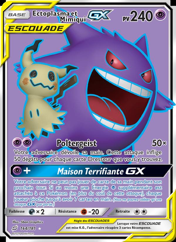 Ectoplasma et Mimiqui GX card