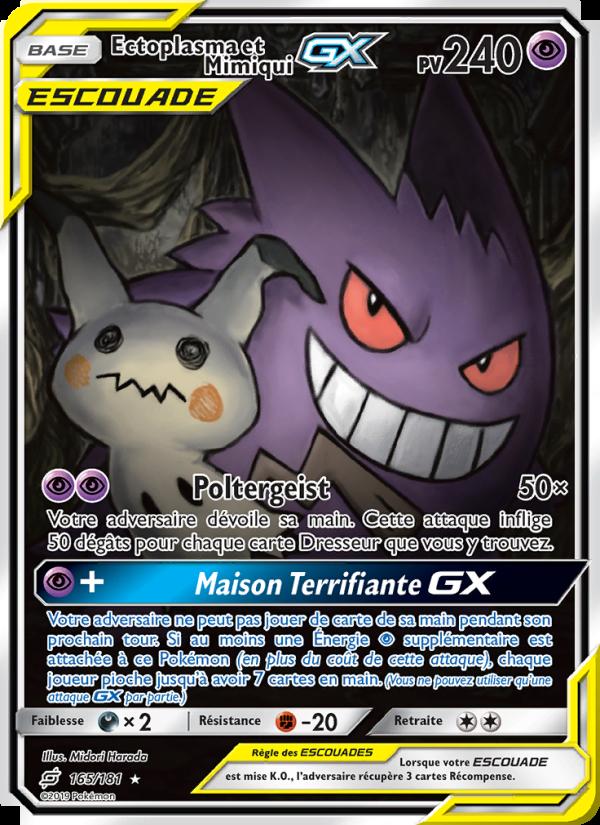 Ectoplasma et Mimiqui GX card