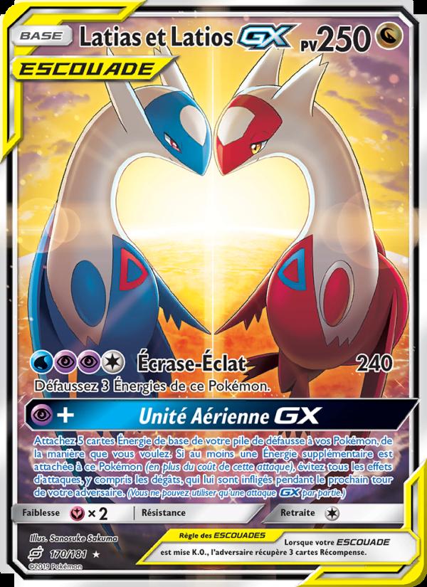 Latias et Latios GX card