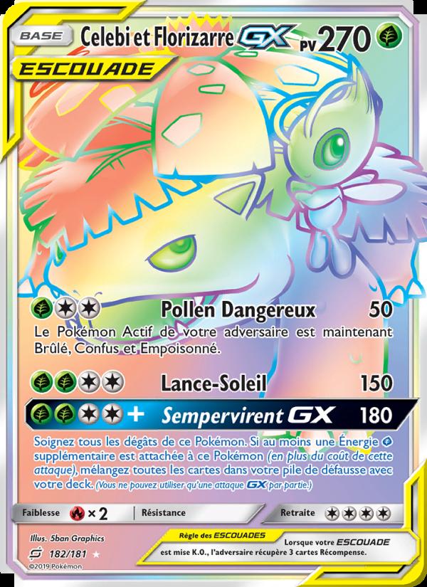 Celebi et Florizarre GX card