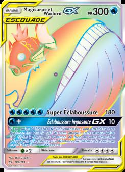 Magicarpe et Wailord GX card