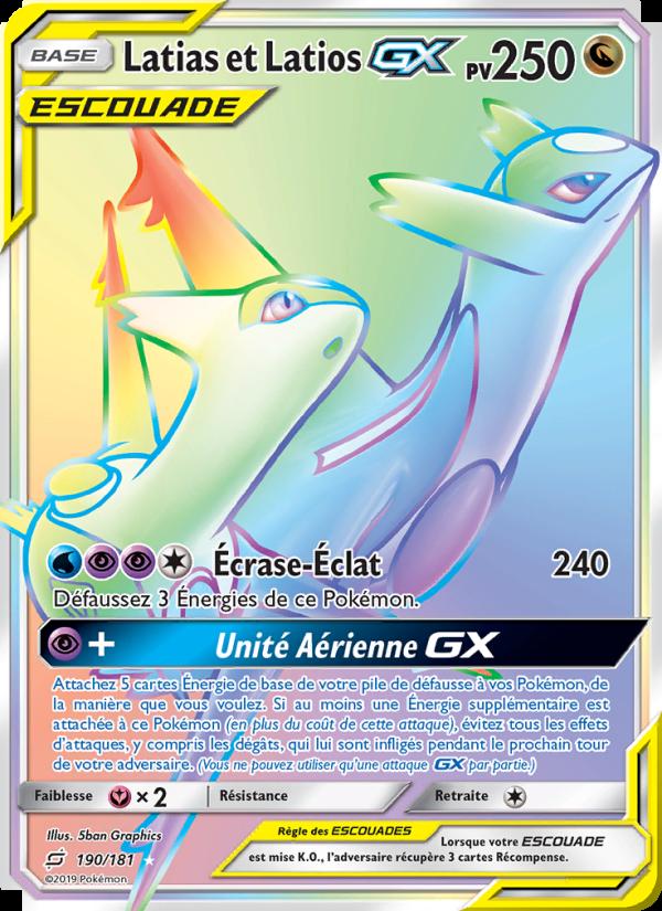 Latias et Latios GX card