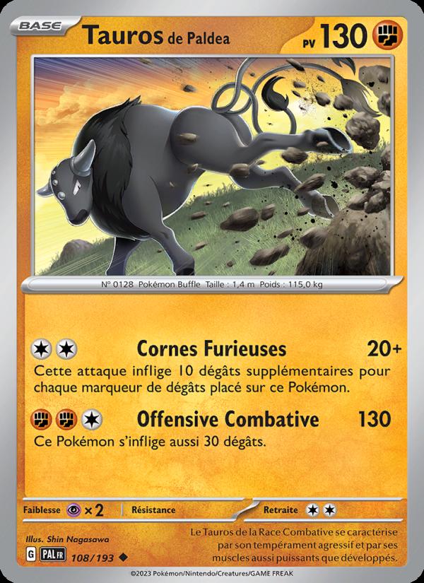 Tauros de Paldea card