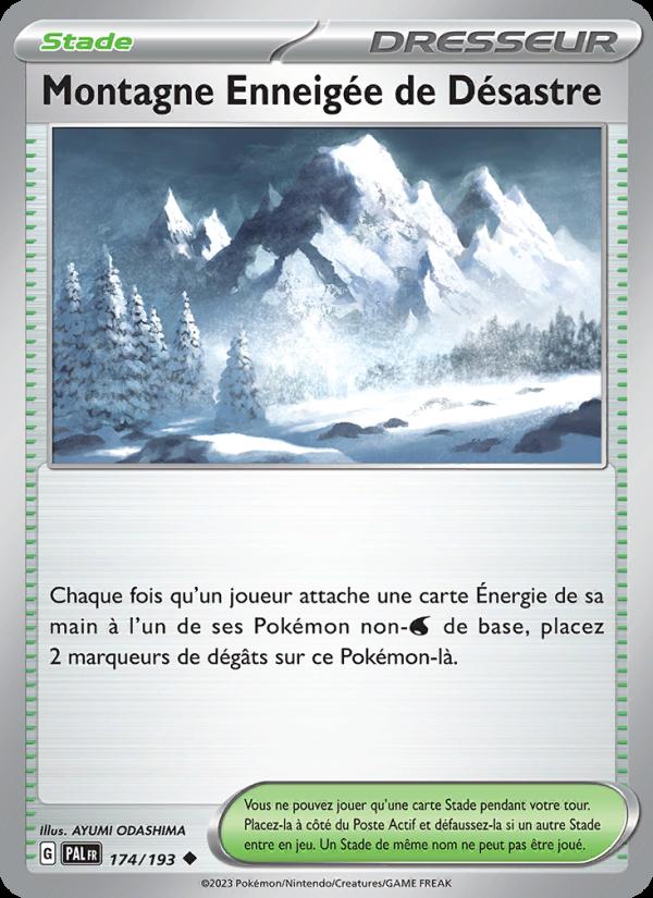 Montagne Enneigée de Désastre card