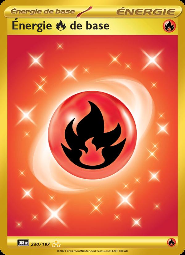 Énergie Fire de base card