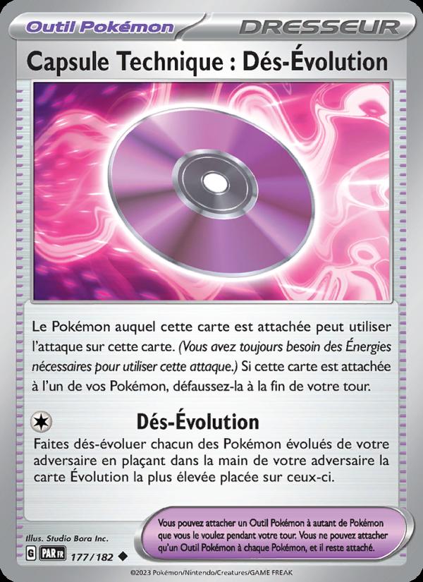 Capsule Technique : Dés-Évolution card