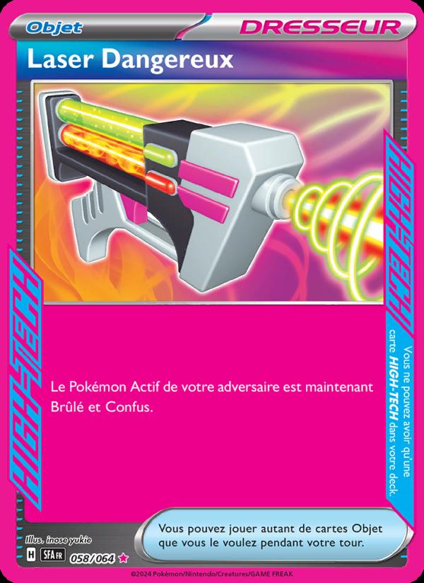 Laser Dangereux card
