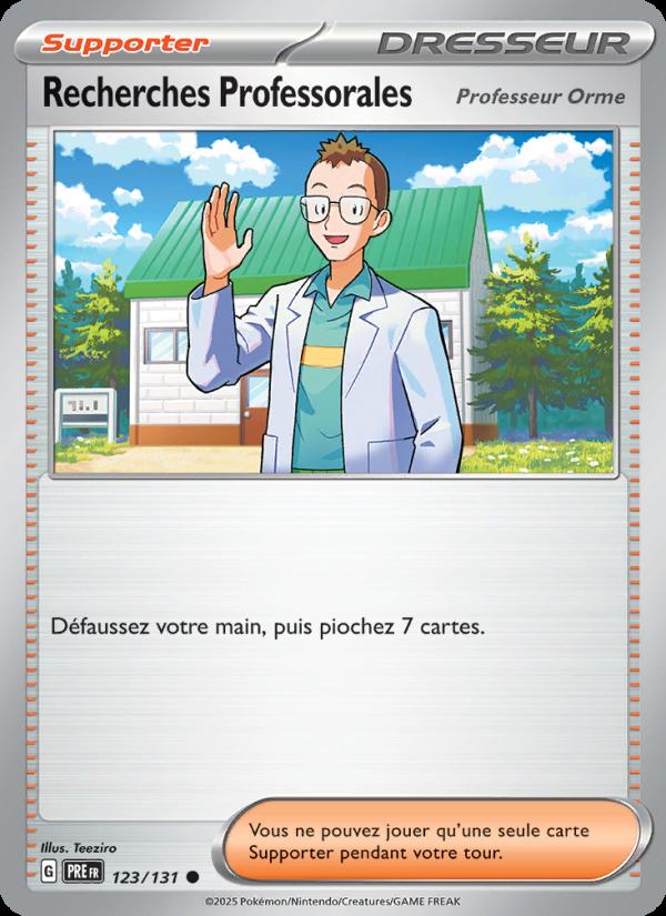 Recherches Professorales card